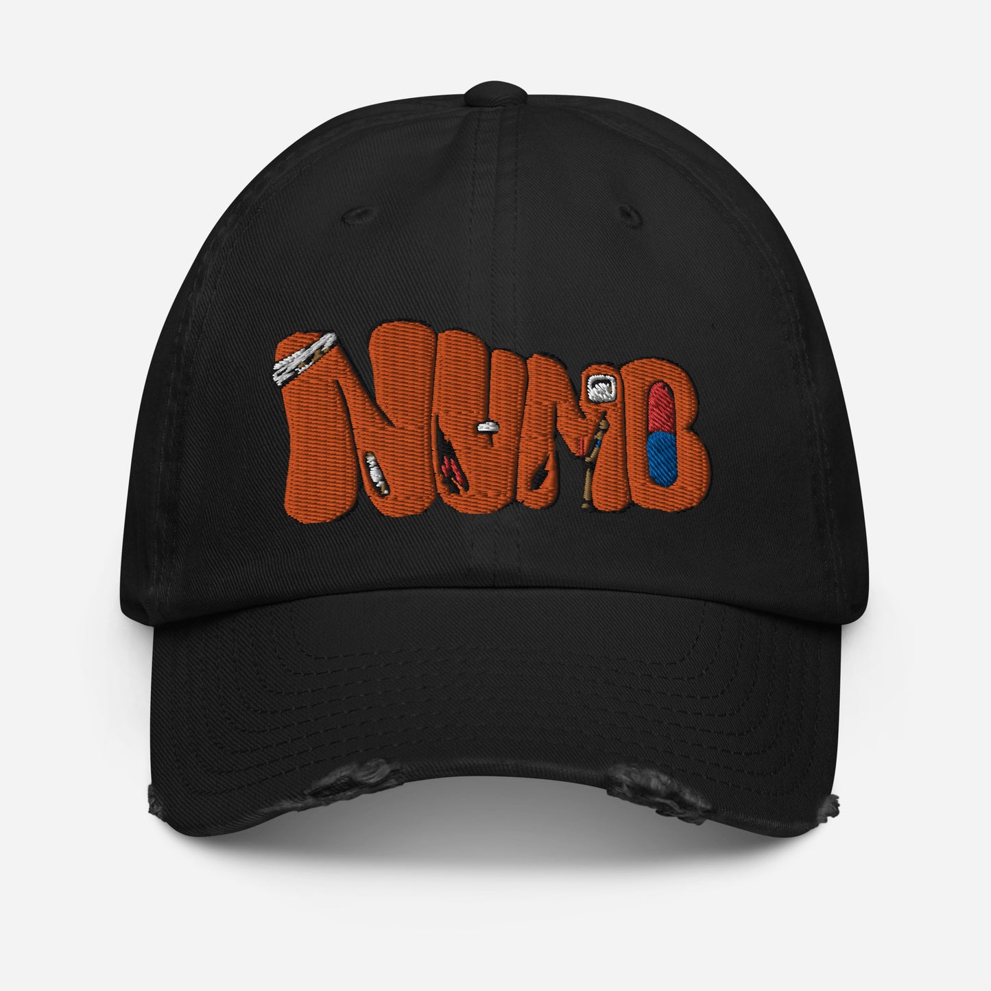 NUMB Distressed Baseball Cap