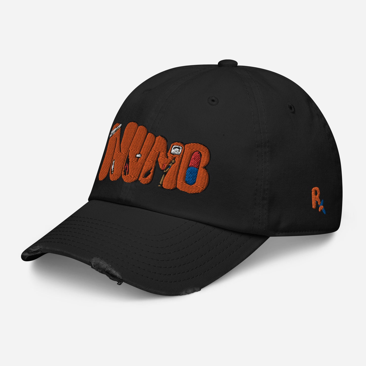 NUMB Distressed Baseball Cap