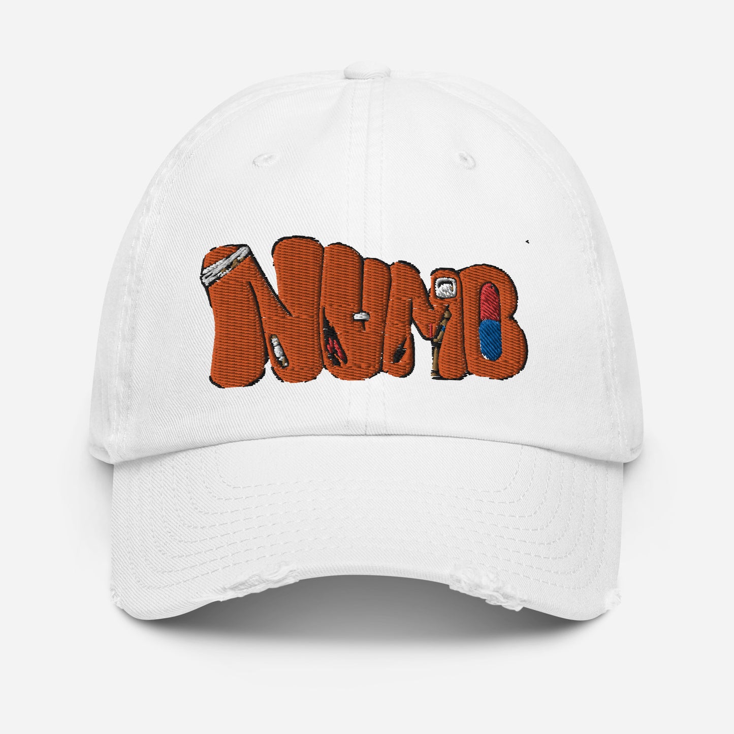 NUMB Distressed Baseball Cap